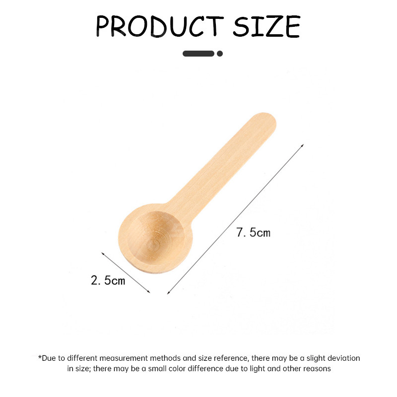 💕SW💕 ช้อนไม้ขนาดเล็กสำหรับน้ำผึ้งสำหรับเด็ก ช้อนเกลืออาบน้ำ ช้อนตวงผงนม ถูกสุดๆ - รูปที่ 5