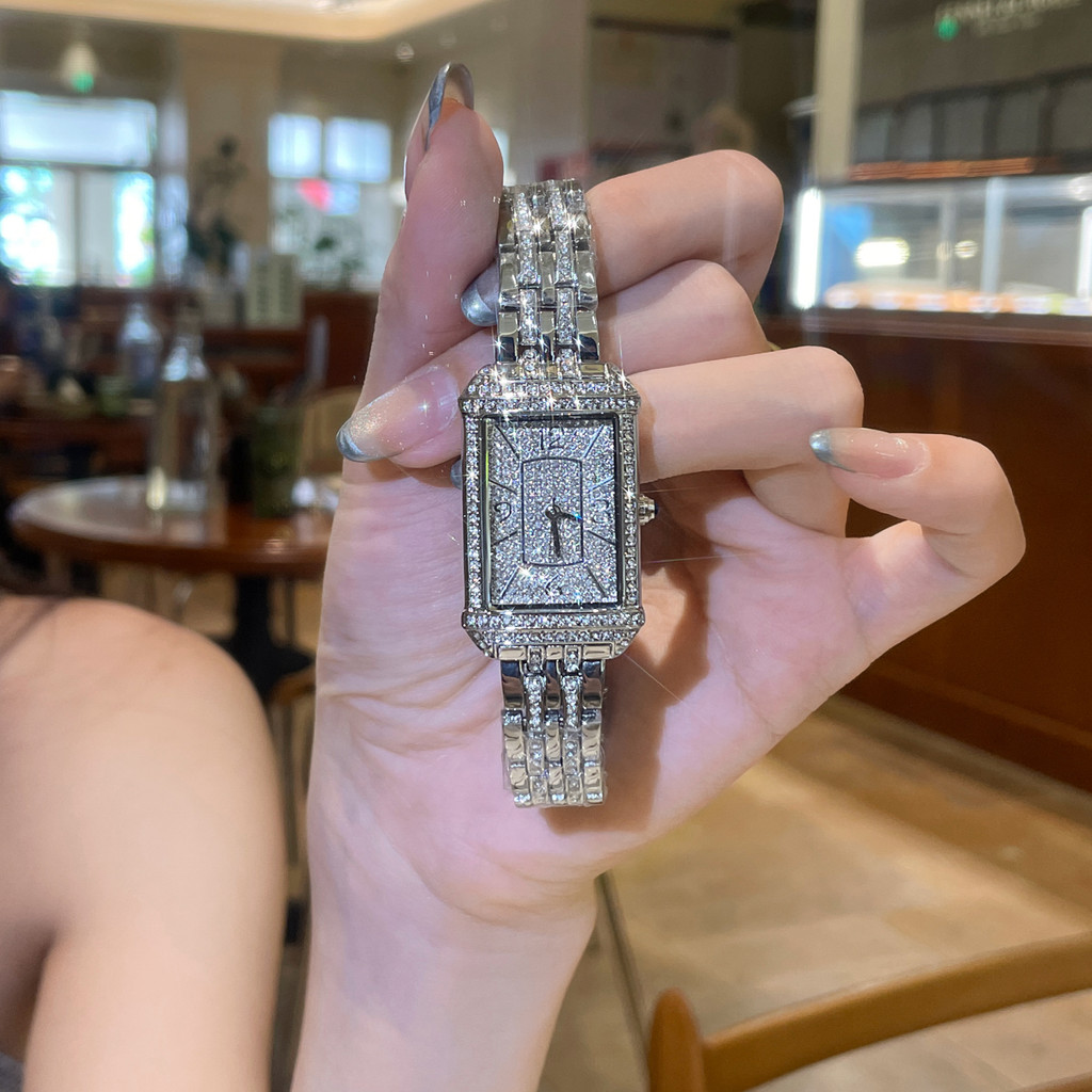 CILOA สุภาพสตรีแฟชั่น Elegant High-Appearance สี่เหลี่ยมผืนผ้าควอตซ์กันน้ําสุภาพสตรีนาฬิกา 621a
