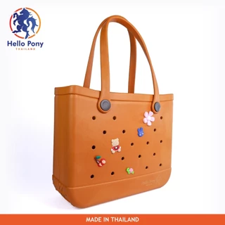 Hello Pony รุ่น BM4001 กระเป๋าสะพายไหล่ ขนาด 30 x 36 CM. แบบพกพา ยาง EVA ขนาดใหญ่ สีสันสดใส แฟชั่น จุของได้จำนวนมาก