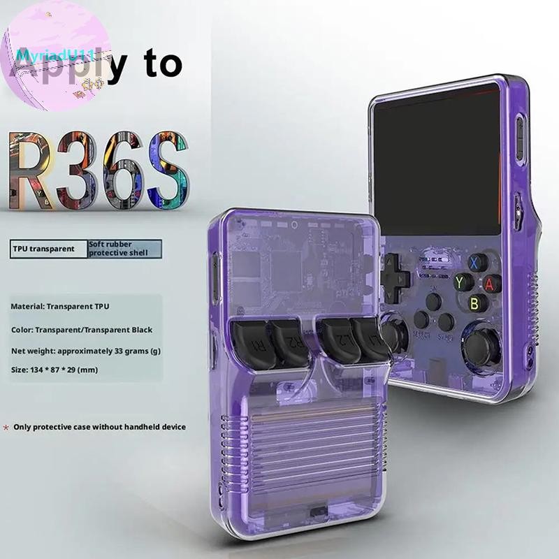 MyriadU เกมคอนโซลแบบพกพาสําหรับ R36S ฝาครอบป้องกัน Anti Storage ล้างทําความสะอาดได้สําหรับ R36S TH