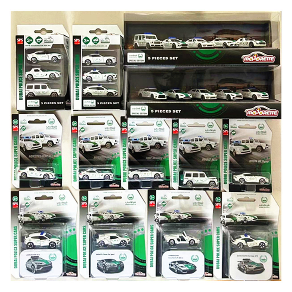 Ins สินค้าใหม่ Majorette Majorette Navigator Dubai Police Car Bugatti Babos Lamborghini