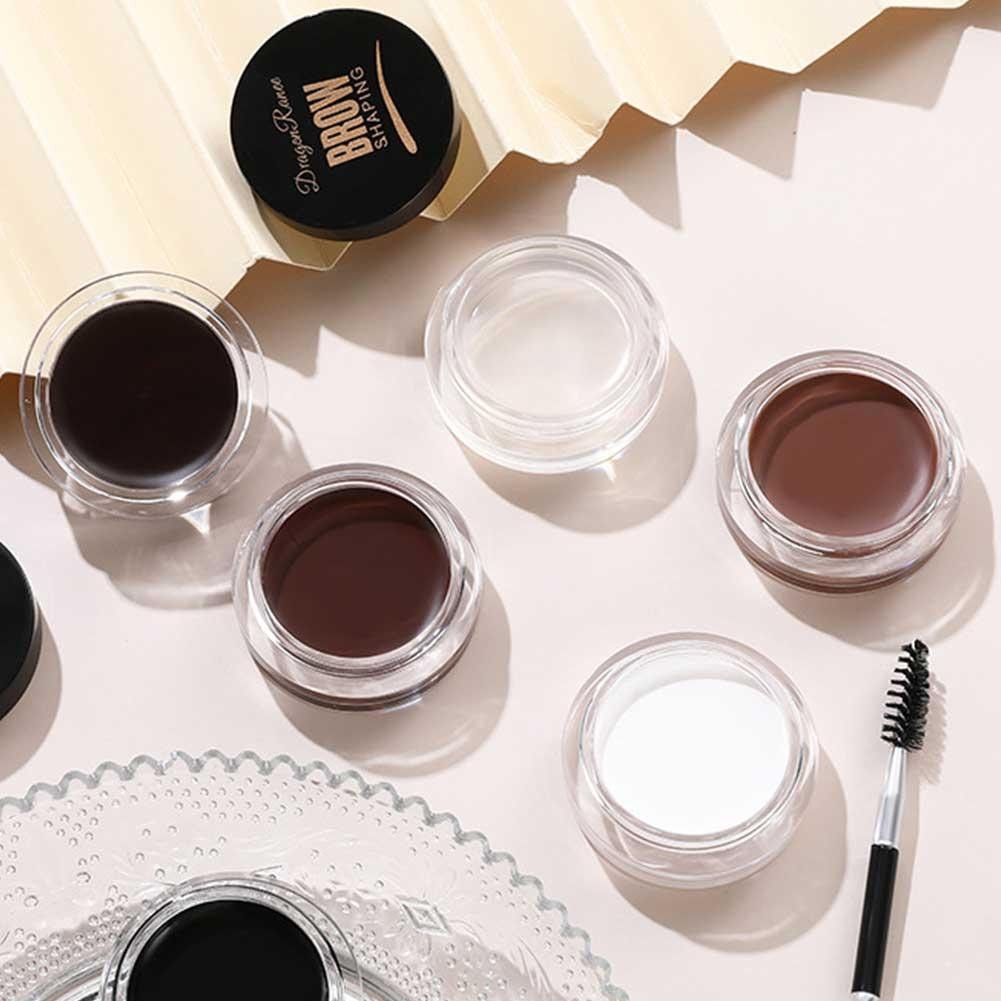 O.TWO.O ครีมเขียนคิ้ว 2-in-1 Eyebrow Gel ครีมกันน้ํา Wax Eyebrow E8G8 คิ้วติดทนนาน X6S9