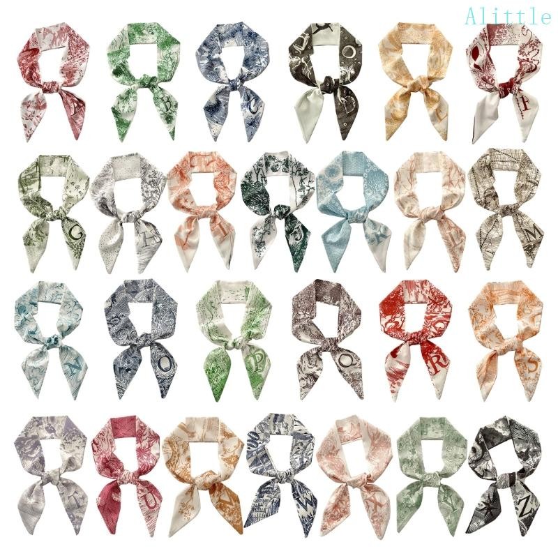Alia Skinny Scarf Letter Scarf HairBand French Long HairBand Scarf Bandana Bag Scarf
