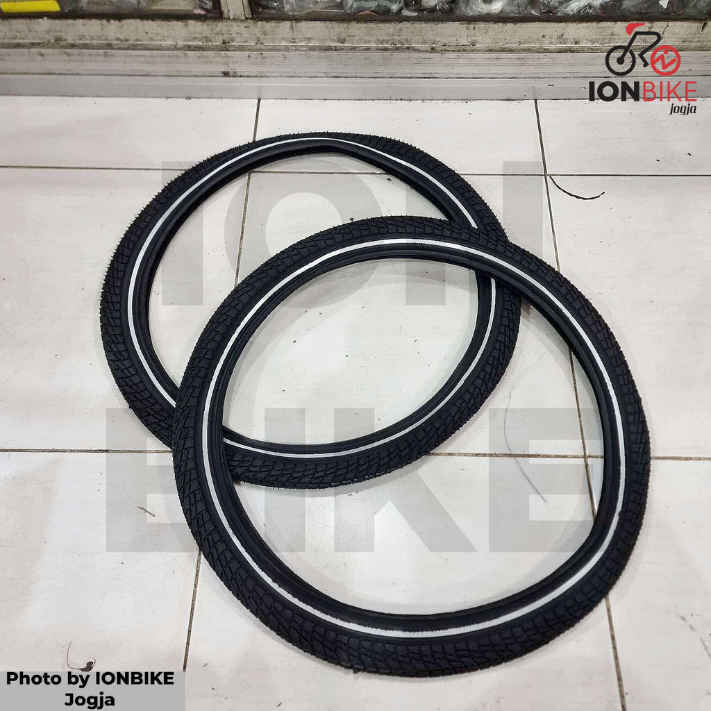 KENDA 20 x 1.75 REFLECTIVE LINE K841 ROUGH 20x1.75 Racing Deli จักรยานพับ Seli BMX Silver List 406 น