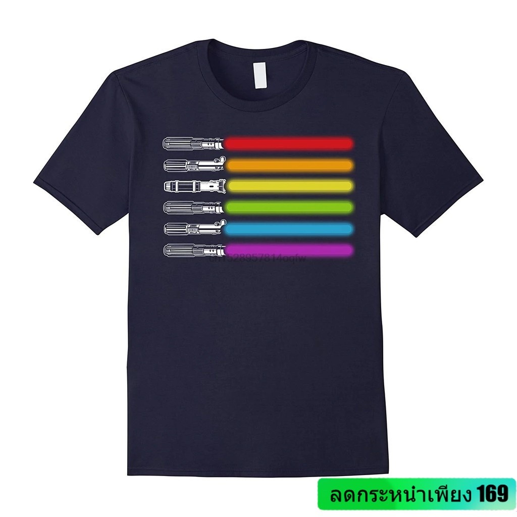 [ส่งสินค้า  เร็ว] T-Shirts เสื้อยืดพิมพ์ลายแฟชั่นเสื้อยืด พิมพ์ลาย LGBT Swords LGBT Light Saber สําห