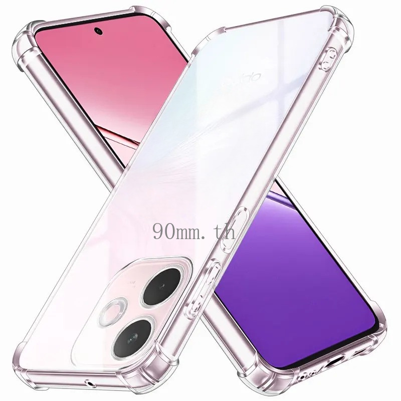 เคส OPPO A5 Pro เคสโทรศัพท์ซิลิโคน TPU ใส แบบนิ่ม กันกระแทก ป้องกันเลนส์ เคส สําหรับ OPPO Reno 14 Pr