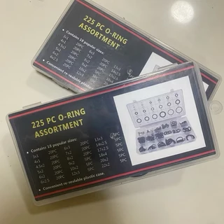 ยาง โอริง 225pcs O-Ring Assortment Kit 18 Sizes (พร้อมกล่อง) ทนทานต่อการกัดกร่อน สินค้าแนะนำ