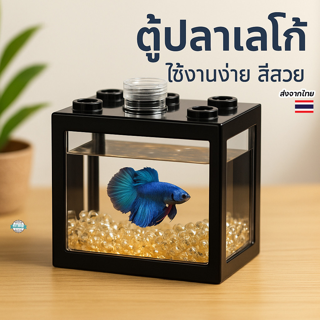 ตู้ปลากัดเลโก้ DIY จิ๋วสวย แต่งไฟได้ เลี้ยงปลากัด กุ้งแคระ หอยทากจิ๋ว เหมาะกับทุกบ้านและคอนโด