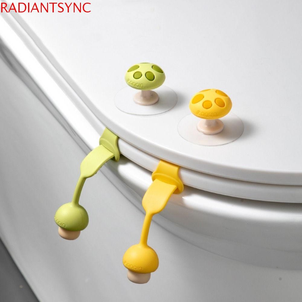 RADIANTSYNC ฝาชักโครกจับอุปกรณ์ห้องน้ําสุขาภิบาลเห็ดรูปห้องน้ํามัลติฟังก์ชั่ในครัวเรือนฝาปิด Lifter