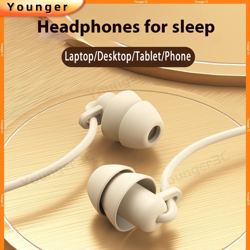In Ear Sleep Noise Cancelling หูฟังแบบมีสาย,วัสดุซิลิโคนเหลว Type-c/3.5 มม.พร้อมฟังก์ชั่นเสียง ASMR Smart Headtes