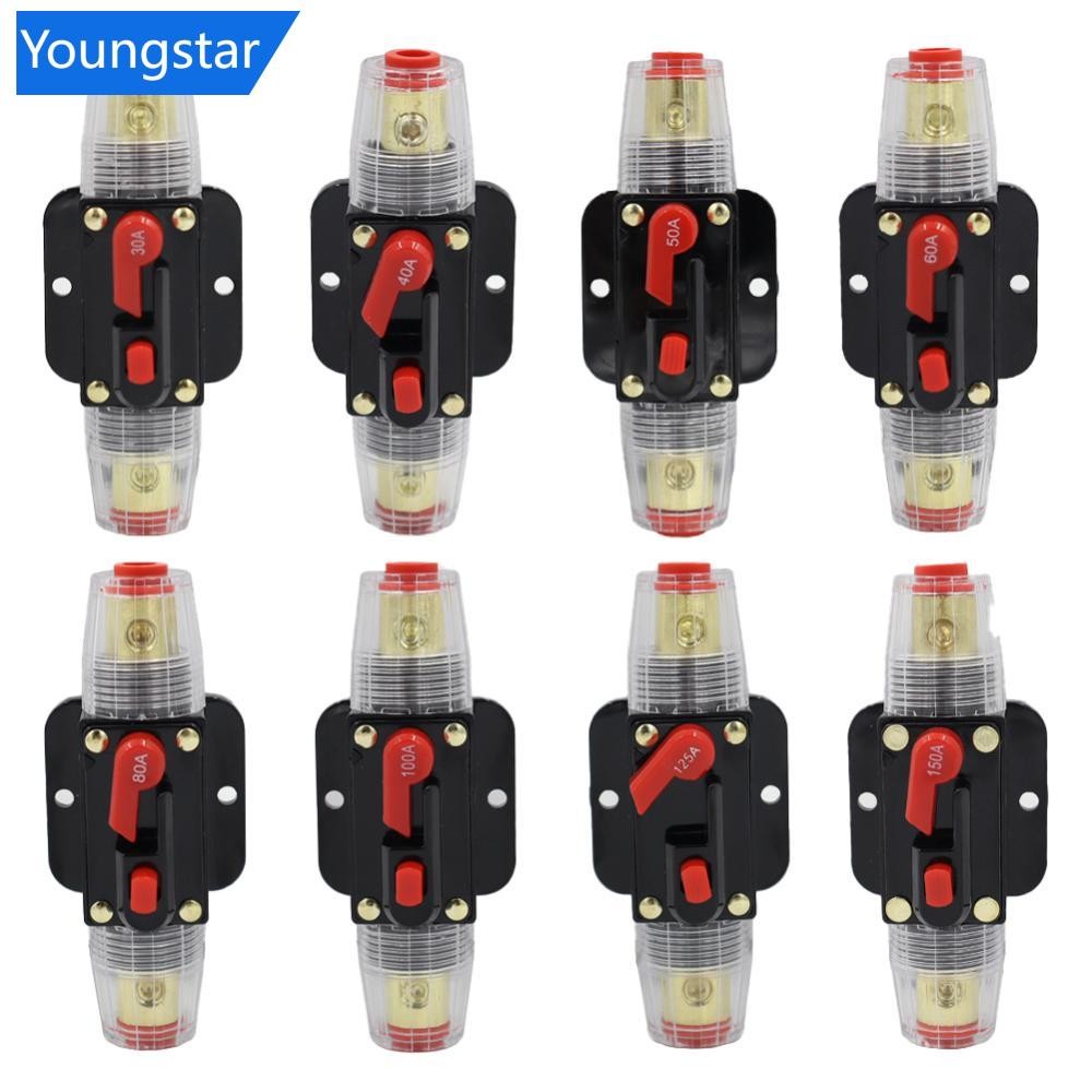 FYY รถยนต์รถบรรทุกรีเซ็ตฟิวส์ป้องกันสั้นฟิวส์ผู้ถือรีเซ็ต Circuit Breaker 20A 30A 40A 50A 60A 80A 100A 125A 150A
