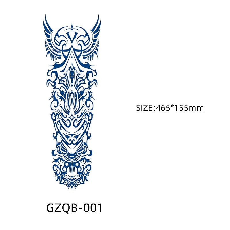 สักครั้งสุดท้าย 15 วัน สติكرกันน้ำ ติดทน สักภาพใหญ่ สำหรับชายและหญิง เต็มแขน สักชั่วคราว - รูปที่ 4