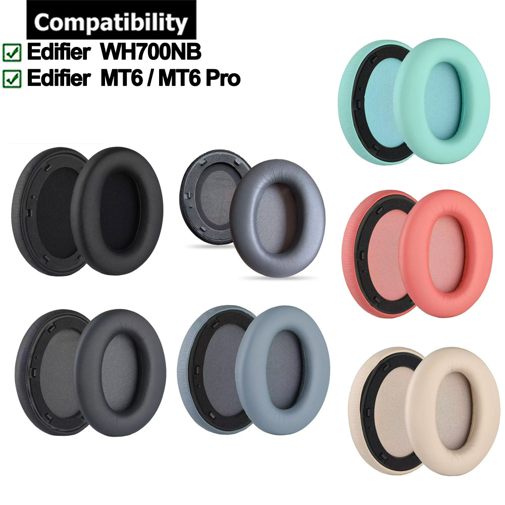 1 คู่แผ่นรองหูฟังสําหรับ Edifier WH700NB / WH700NB Pro / MT6 / MT6 Pro หูฟังแผ่นรองหูฟังเบาะฟองน้ําช