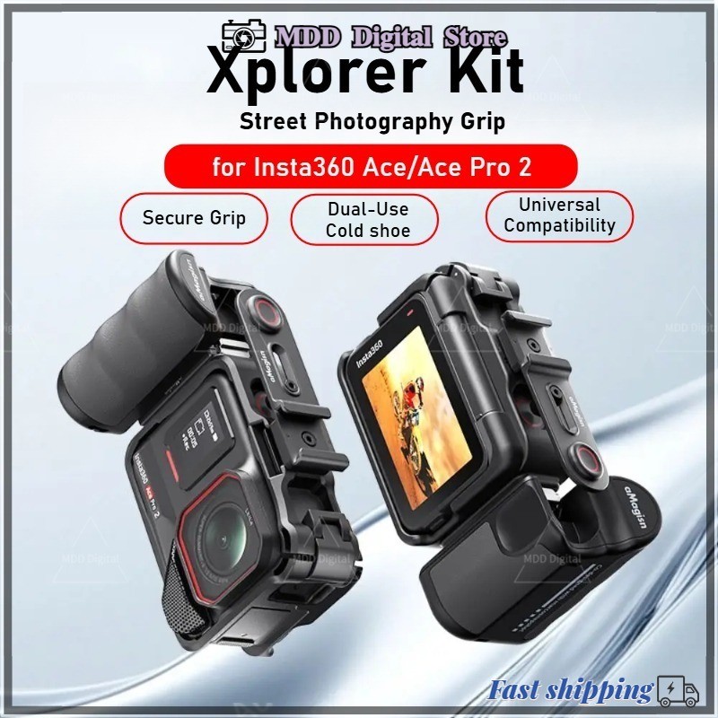 Action Camera Street Photography Grip Strap สําหรับ Insta360 Ace/Ace Pro 2 พร้อม Quick Release Mount
