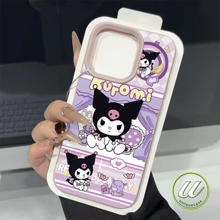 น่ารักคุโรมิเต็มจอภาพกราฟิตี้หนังสุดหรูนุ่มเคส IPhone 17 12 15 14 16 11 13 Pro Max 17Pro XS Max Air XR X 7 8 16 15 Plus