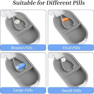 ส่งสินค้าทุกวัน กล่องตัดยา Pill Cutter ที่ตัดยาเม็ด ที่ตัดเม็ดยา คมทน