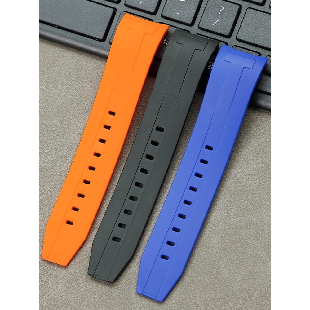 สายยาง Tissot สำหรับ Seastar 1853 สายซิลิโคนดำน้ำ T 120407   อะ ที 120417   สายนาฬิกาสำหรับผู้ชายแบบเปลี่ยน ราคา ถูกที่สุด ดีลบีเคเค แกลเลอรีภาพที่ 8