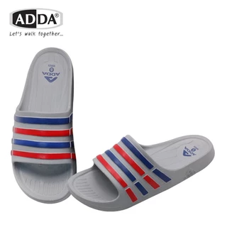 ADDA 55R03 แท้! รองเท้าแตะชาย แบบสวม แถบ 3 สี พื้นฉีดสำเร็จ ทนทาน กาวไม่หลุด พร้อมส่ง!
