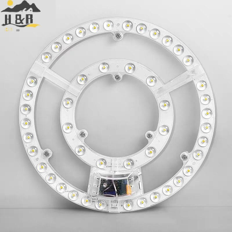 H&B Jun 1 ชุด 12w 18W 24W 36W 48W แผง Led การเปลี่ยนไฟเพดานพัดลมโคมไฟติดผนังโมดูลกลม 220v โมดูลโคมไฟเพดาน Led {th}