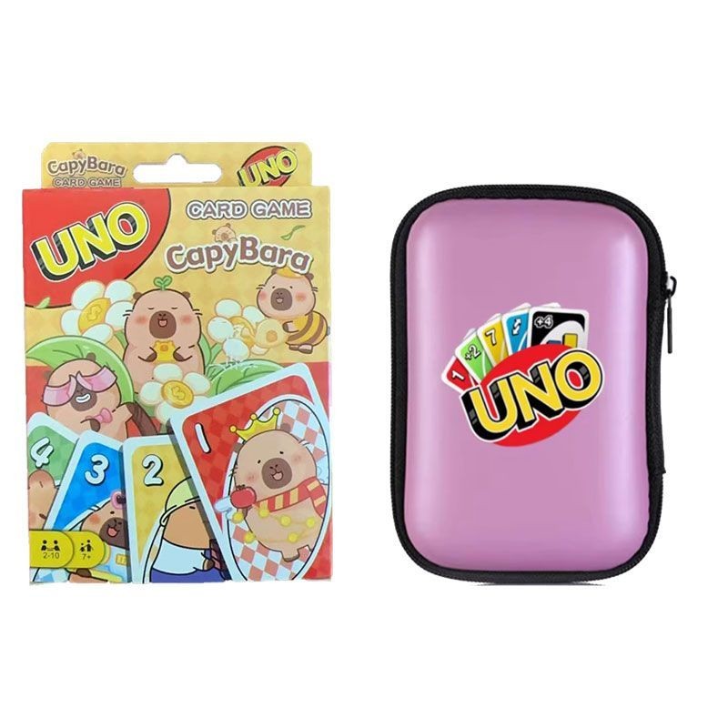 ล่าสุด การ์ด Kapibara UNO ที่มีในสต็อก การ์ด Uno การสร้างทีมของนักเรียน การ์ดเล่นกลางแจ้ง เกมกระดานส