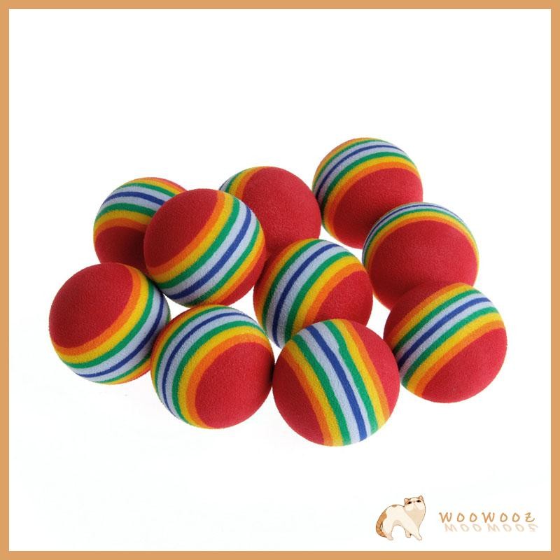 WOW 10 ชิ้นที่มีสีสันของเล่นสัตว์เลี้ยง Interactive Frering จับสําหรับลูกสุนัขบ้าน