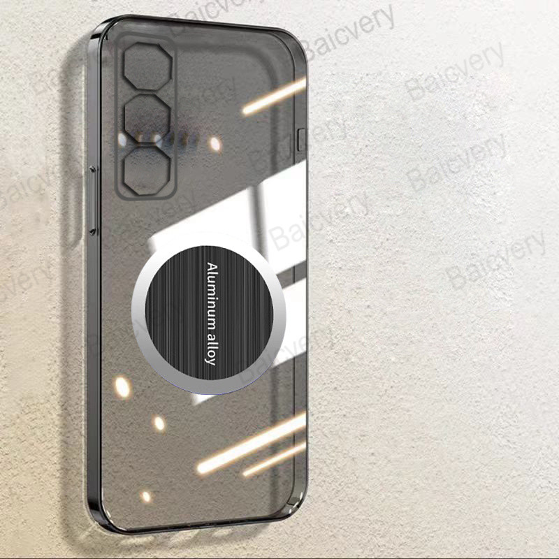 แฟชั่นสําหรับ ZTE Nubia Neo 3 GT 5G Z2465N แม่เหล็กสติกเกอร์กาวตนเองนุ่มสีดําปกหลัง