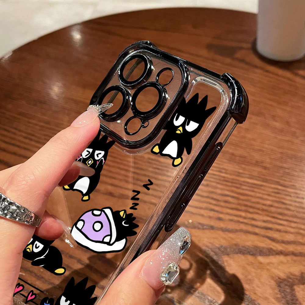น่ารักการ์ตูน BADTZ-MARU สําหรับ Samsung Galaxy S25 Edge S24 S23 S22 S21 FE Note20 Ultra Plus 4G 5G เคสโทรศัพท์ Anti-drop Clear Soft Cover