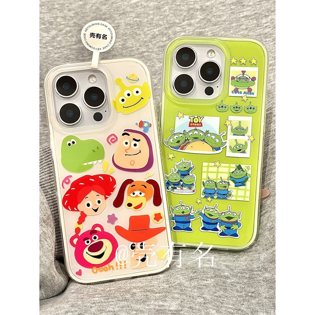 การ์ตูนการ์ตูนเคสโทรศัพท์สามตาสําหรับ iPhone11/12/13/14/15/16 12Promax 11Promax 12Pro 14plus 15Promax M3P6