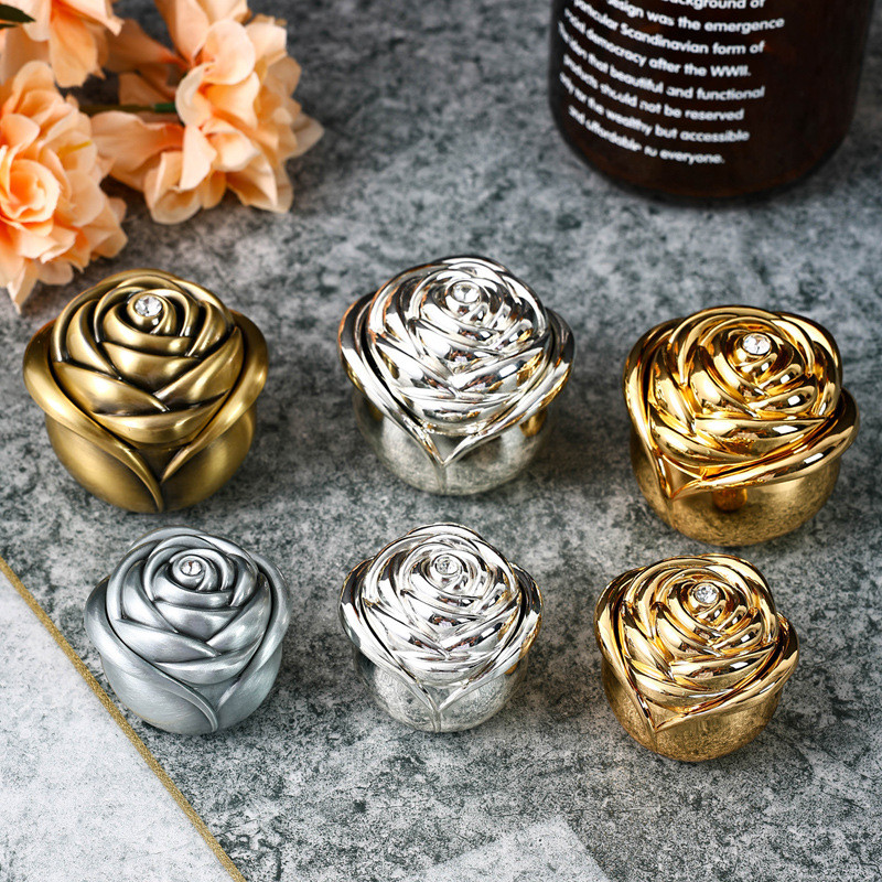 โลหะสไตล์ยุโรป Rose Bud กล่องเครื่องประดับสร้อยคอแหวนกล่อง High-End งานแต่งงาน Courtship กล่องเครื่อ