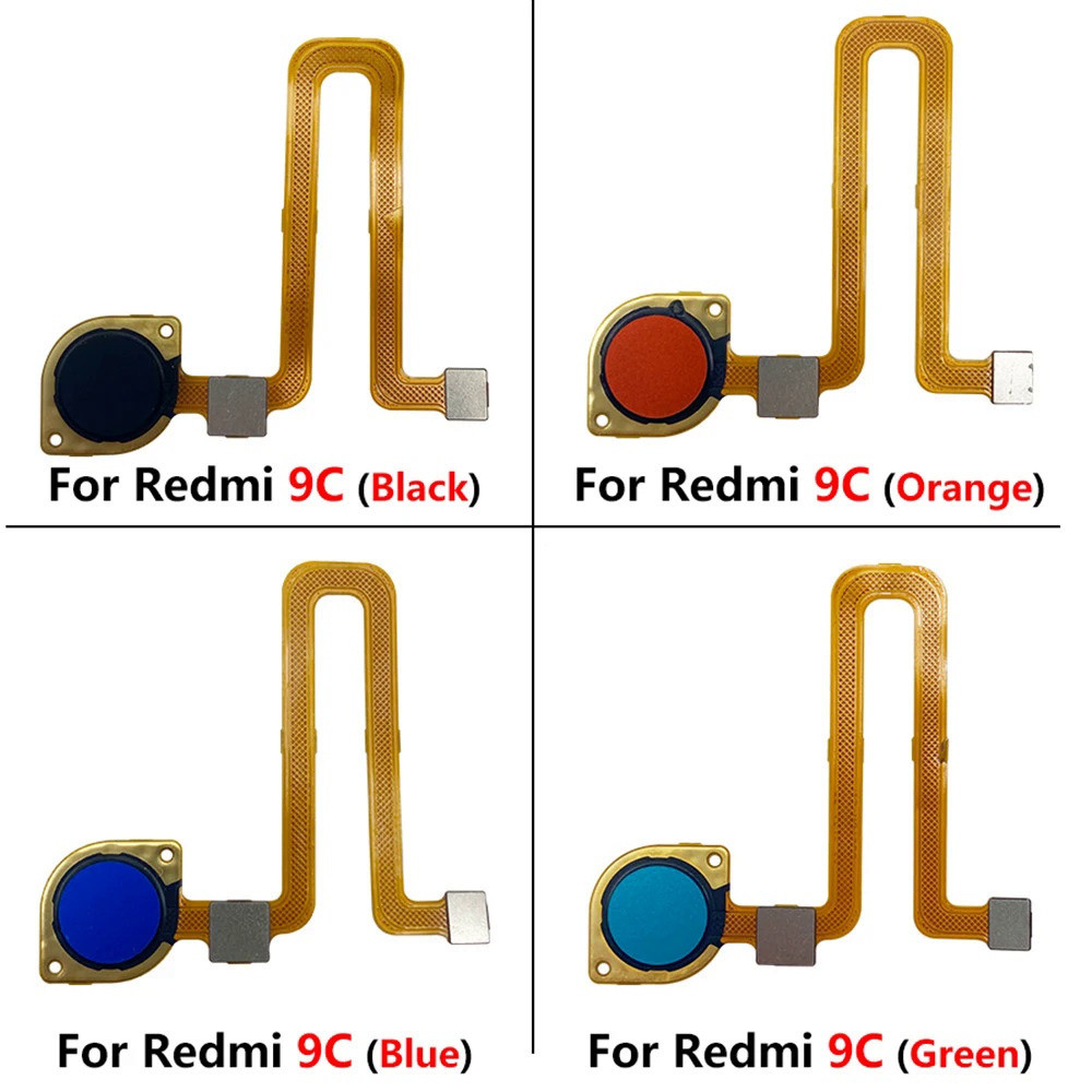 สำหรับ Xiaomi Redmi 9 / 9C / 10 / 10 Prime ปุ่มโฮม เซ็นเซอร์ลายนิ้วมือ สแกนเนอร์ Touch ID เชื่อมต่อ Flex การซ่อมแซมสมาร์ทโฟน