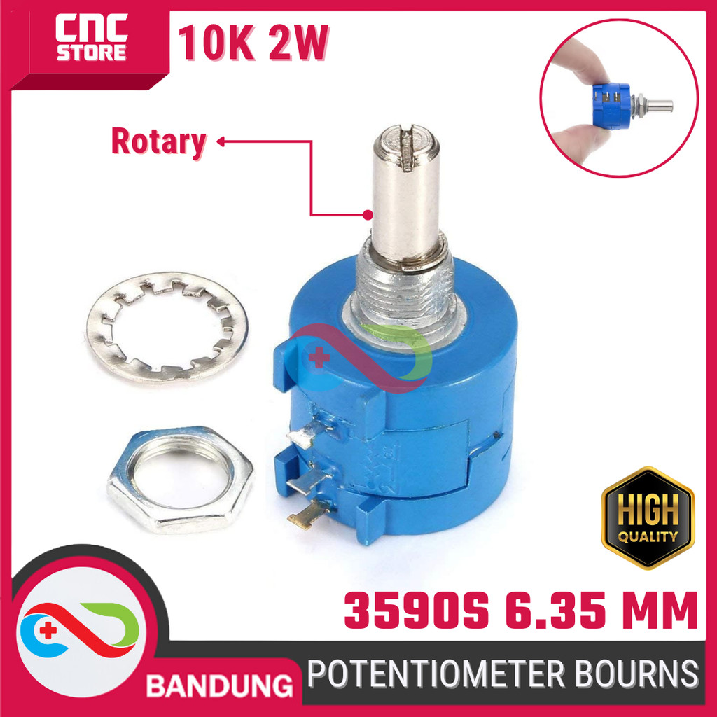 Bourns Multi Turn Potentiometer 3590S 10K 2W – Precision Potentiometer สําหรับการตั้งค่าพลังงาน