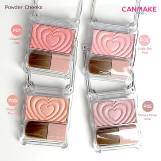 Canmake Powder Cheeks 1.8g แคนเมค บลัชออนลายหัวใจสุดน่ารัก