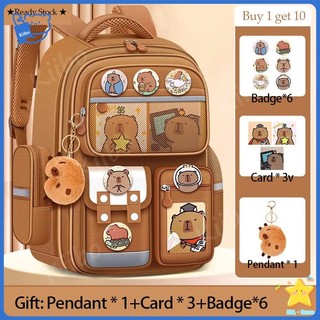 Tas Ransel Siswa Capybara Tas Sekolah Anak Sekolah Dengan Kapasitas Besar Untuk Mengurangi Beban