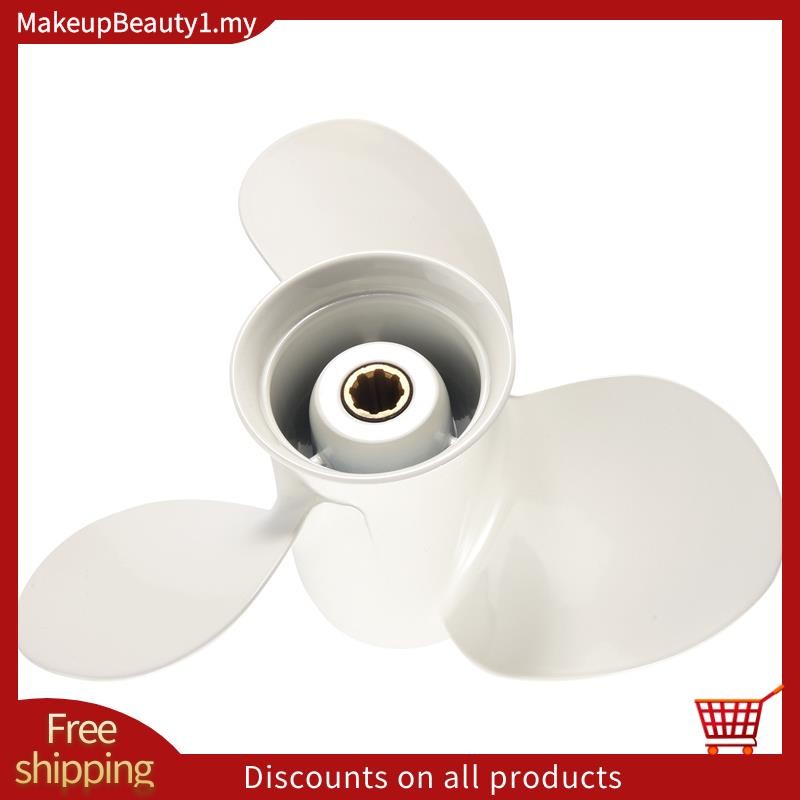 [ใน]Propeller 9 1/4X11 สําหรับเครื่องยนต์นอกเรือ 9.9 F9.9 15HP F15C F15 F20 อลูมิเนียม 8 ฟัน Spline 