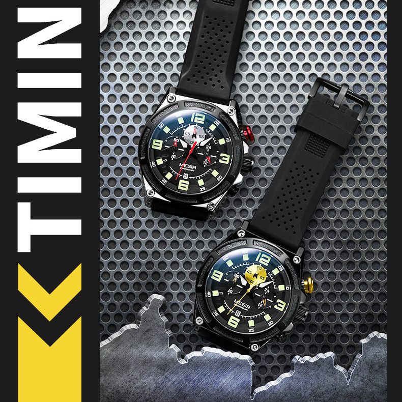 ️♂️ MEGIR 2116G นาฬิกาสปอร์ตมัลติฟังก์ชั่นสําหรับผู้ชาย | Tactical Quartz  30M กันน้ํา ✨ [2025 ใหม่]