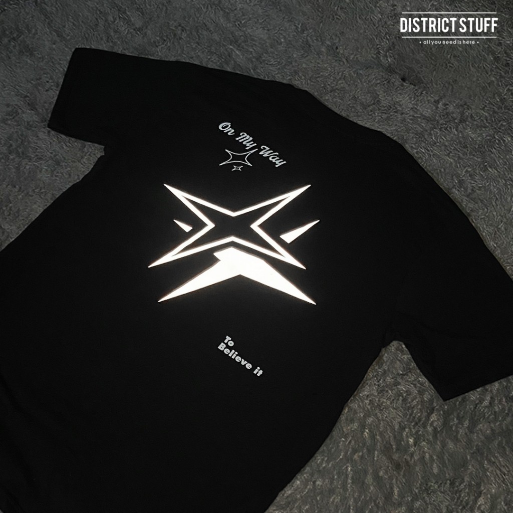 สะท้อนแสง Nyala Believe It เสื้อยืด Distro ผู้ชายผู้หญิงผ้าฝ้ายหวี 24s