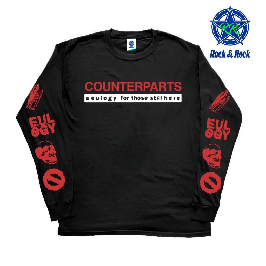 เสื้อยืด LONG SLEEVE COUNTERPARTS - A eulogy สําหรับผู้ยังคงอยู่ที่นี่ | HARDCORE HARDCORE | เสื้อยื
