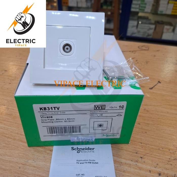 KB31TS Schneider Vivace เต้ารับโทรศัพท์