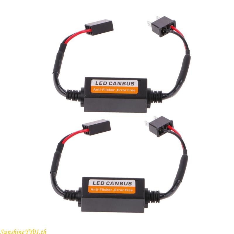 2 Pcs H7 LED Car Light Canbus Error  Resistor Headlight Warning Anti Flicker