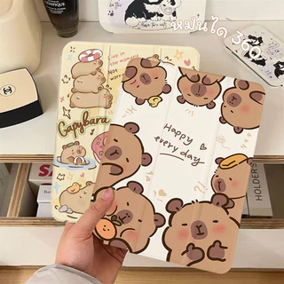 เคสไอแพดหมุนได้ 360 เคสไอเเพด Gen11 A16 Air7 2025 Pro11 Air6 2024 Air4 Air5 gen10 Gen9 Gen8 Gen7หลังใส ใส่ปากกาทางขวา