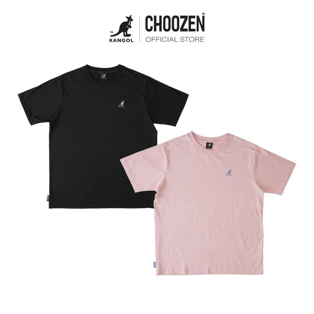 KANGOL Oversize T-Shirt เสื้อยืดทรงโอเวอร์ไซซ์ สกรีนโลโก้ Kangol สีดำ , ชมพู unisex 65258021