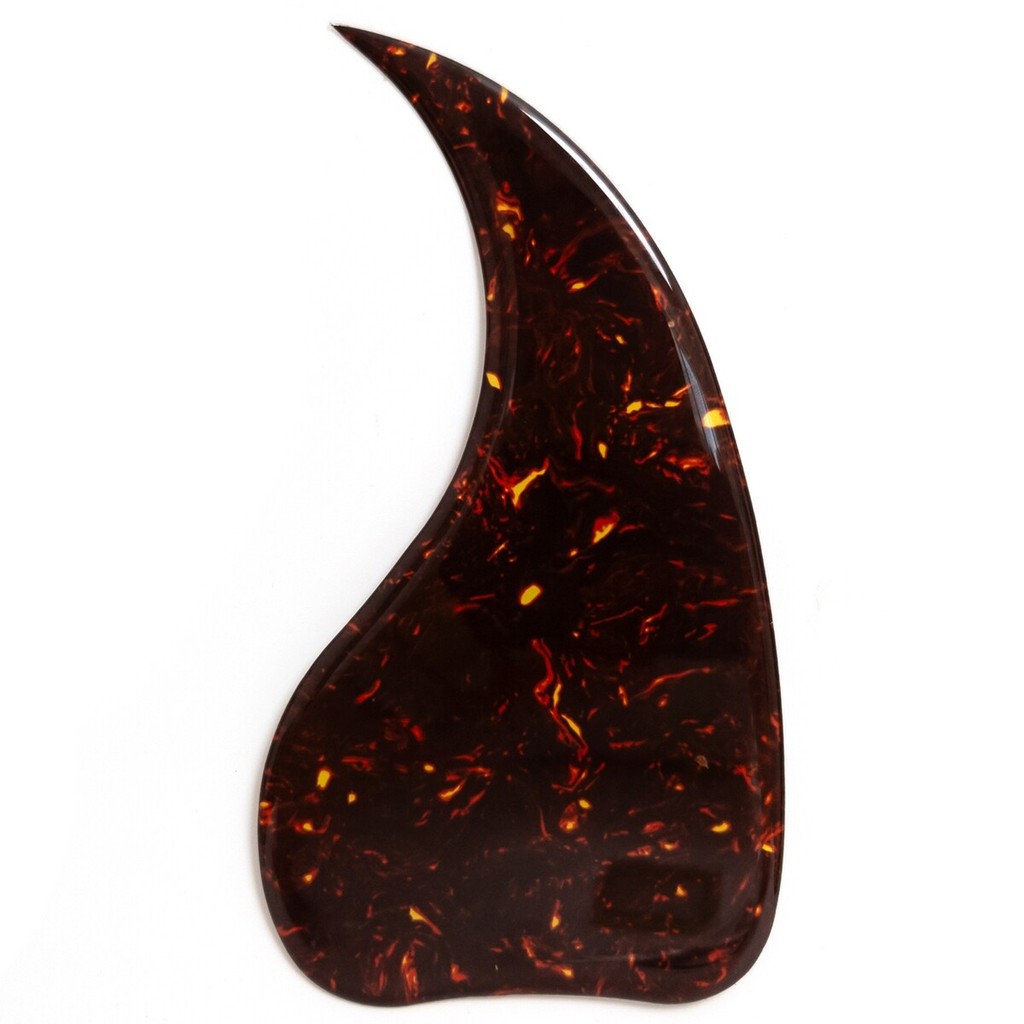 J45 Acoustic Guitar Pickguard สีน้ําตาลเข้มเต่า Shell Self-Adhesive Scratch Plate Thicken กีตาร์อุปก