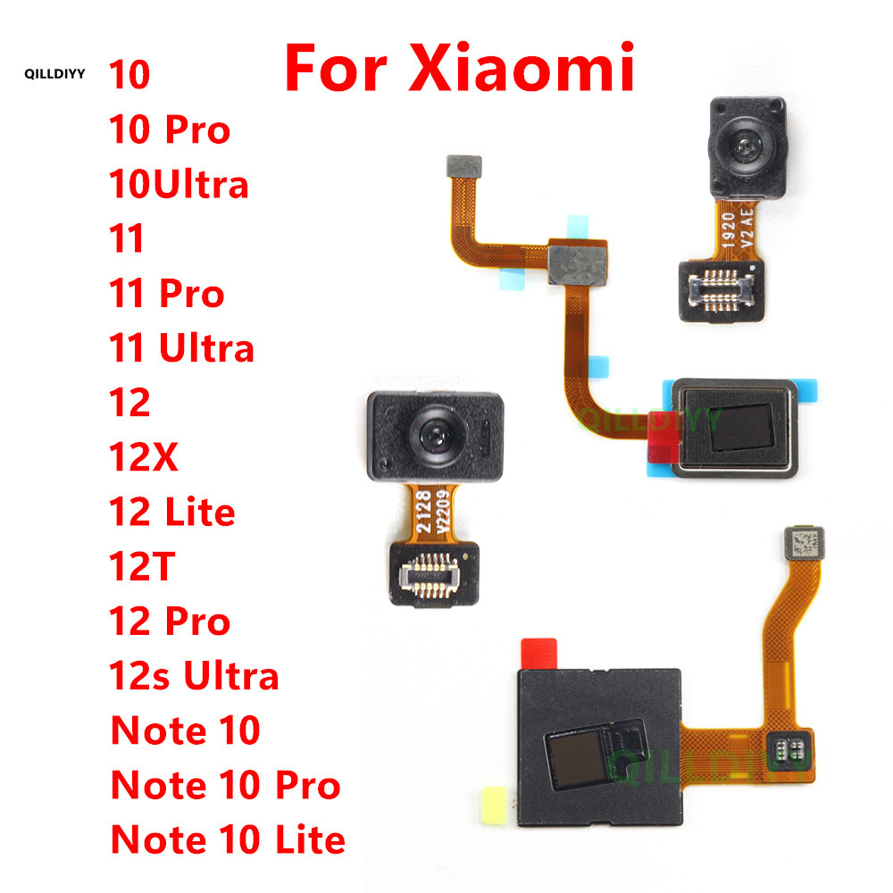 ปุ่มเซ็นเซอร์ลายนิ้วมือ Flex สําหรับ Xiaomi Mi 10 11 12 12T Pro 12S Ultra Note 10 Pro Lite Touch Scanner อะไหล่