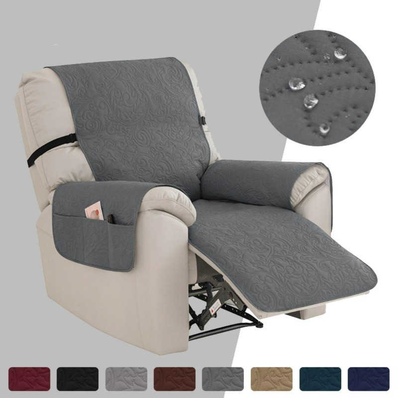 Chivas ผ้าคลุมโซฟากันน้ํา Featherstitch ลายควิลท์ 1 ที่นั่ง Slipcover