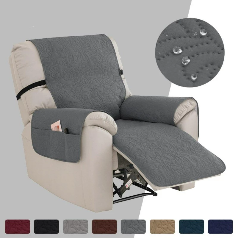 Chivas ผ้าคลุมโซฟากันน้ํา Featherstitch ลายควิลท์ 1 ที่นั่ง Slipcover