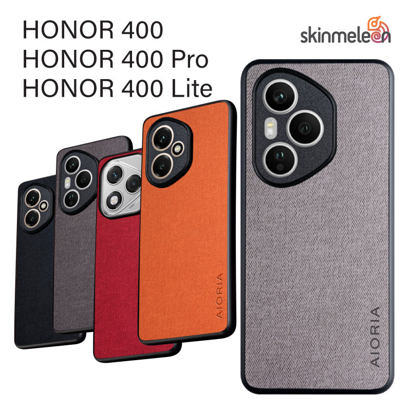SKINMELEON HONOR 400 / 400 PRO / 400 LITE Casing Textile Pattern Case Camera Protection Phone Case