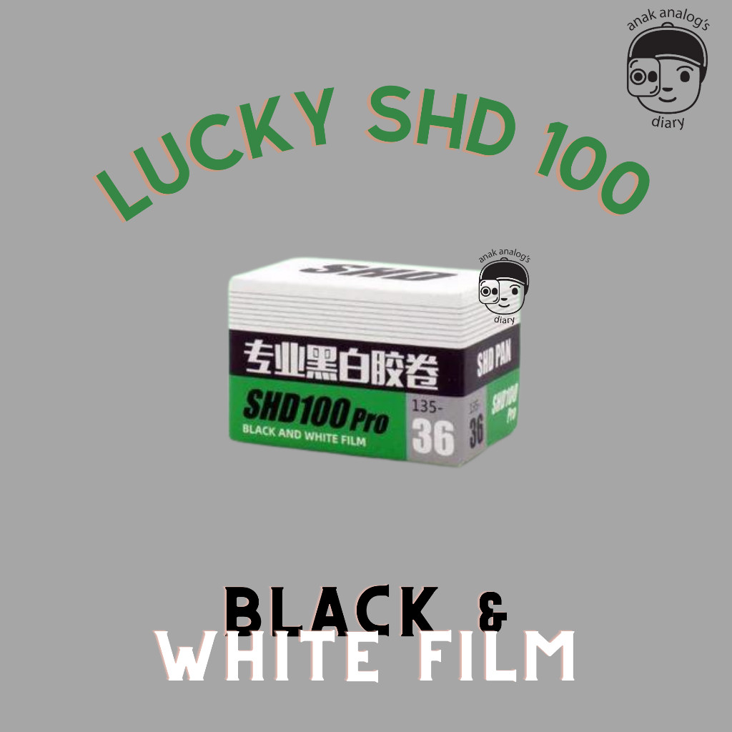 Lucky SHD 100 Pro Roll Film 35mm ISO 100 36exp Black & White Film B&W