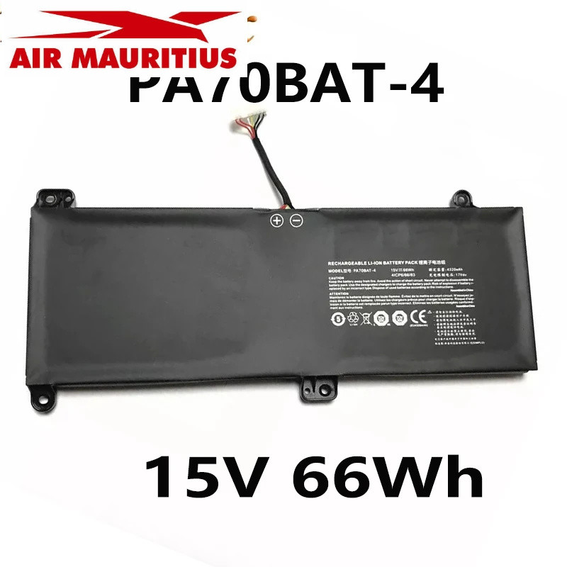 PA70BAT-4 15V 66Wh Laptop Battery For Clevo PA70HS PA71HS For HASEE PA71HP PA71HP6 6-87-PA70S-61-B01