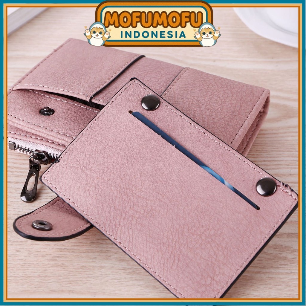 PINKA PINK กระเป๋าสตางค์ผู้หญิง KOREAN FOLDING LEATHER ABG PREMIUM PARTY BATAM FASHION ORIGINAL WA03