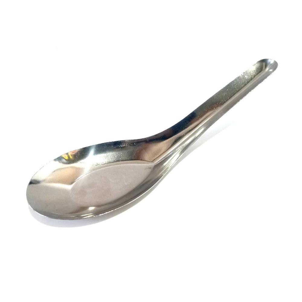 (ยกโหล12*12) ช้อนตักอาหารสแตนเลส ขนาดสั้น ช้อนจีน ตราม้าคู่ จำนวน 144 คัน / กล่องเล็ก 12 คัน - รูปที่ 2